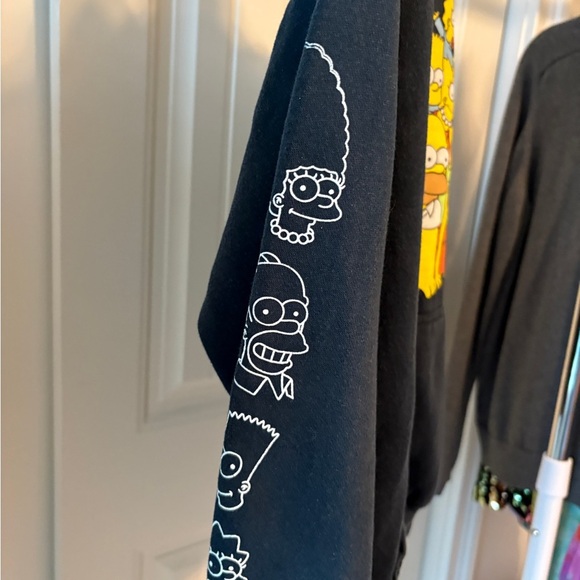 The Simpsons Youth XL Black hooded sweatshirt - Picture 2 of 3